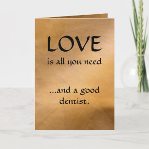 Tarjeta Festiva Amor y un buen dentista