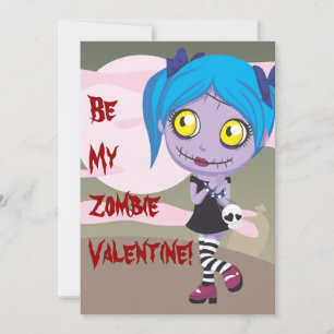 Tarjeta Festiva Amor zombi