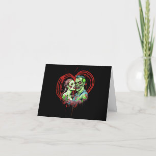 Tarjeta Festiva Amor Zombie