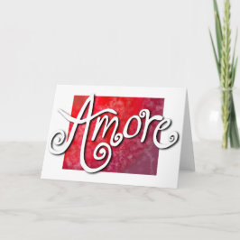 Tarjeta Festiva Amore - chillón rojo reverso