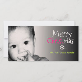 Tarjeta Festiva Añadir su propia foto y Navidades de nombres perso