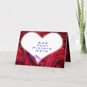 Tarjeta Festiva Añadir-UNo-imagen-personalizar del corazón