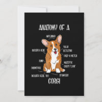 Anatomía de perro, regalo de biología de corgi gal