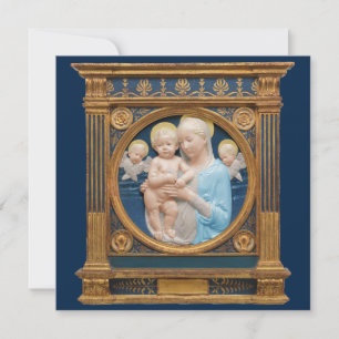 Tarjeta Festiva Andrea Della Robbia c1485 Madonna and Child