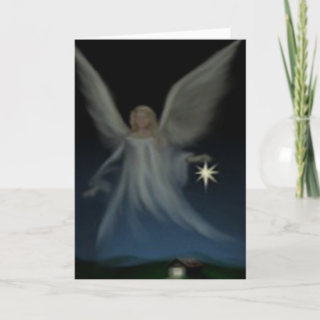 Tarjeta Festiva Ángel (Anverso)