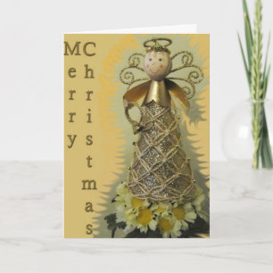 Tarjeta Festiva Angel-1 hermoso