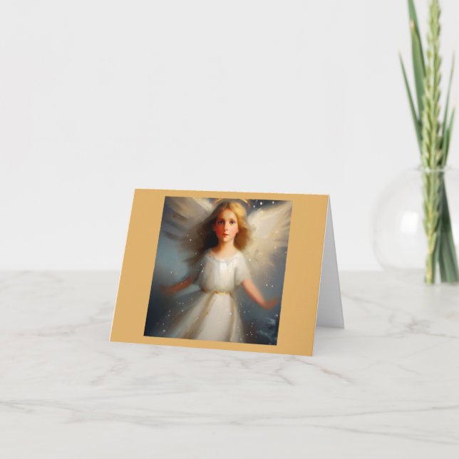 Tarjeta Festiva Ángel 2 navidades (Anverso)