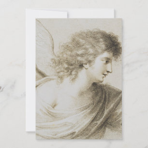 Tarjeta Festiva ángel cristiano por Francesco Bartolozzi
