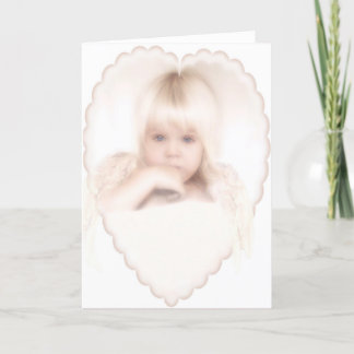 Tarjeta Festiva Ángel de entrada