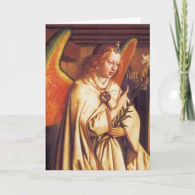 Tarjeta Festiva Ángel de la Anunciación, Archangel Gabriel (Anverso)