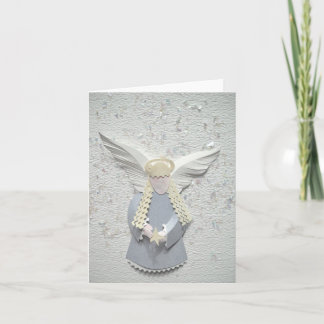 Tarjeta Festiva "Ángel de la nieve "