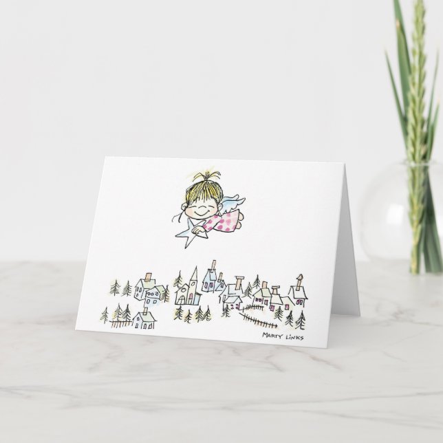 Tarjeta Festiva Angel de Navidades CH-010 (Anverso)