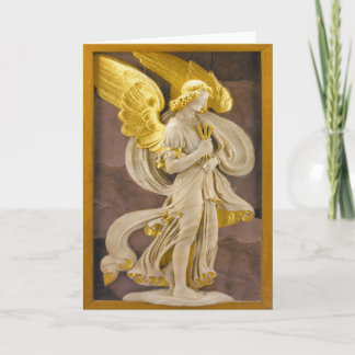 Tarjeta Festiva Ángel de oro