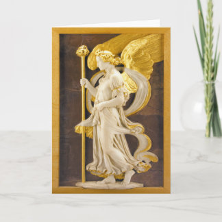 Tarjeta Festiva Ángel de oro