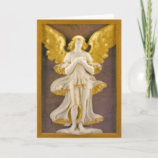 Tarjeta Festiva Ángel de oro