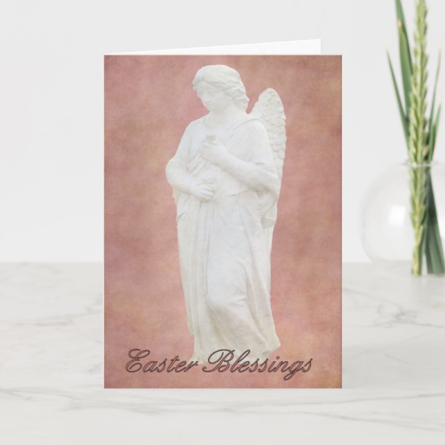 Tarjeta Festiva Ángel de Pascua (Anverso)