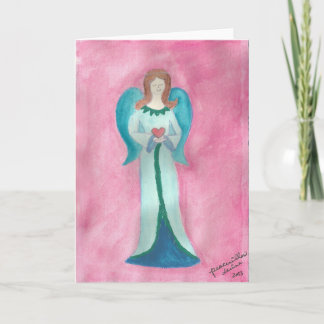 Tarjeta Festiva ángel de sanación... por la paz sauce