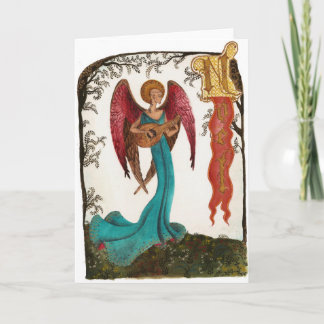 Tarjeta Festiva Ángel de tatuaje 2