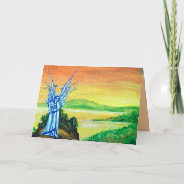 TARJETA FESTIVA ANGEL DE TWITTER (Anverso)