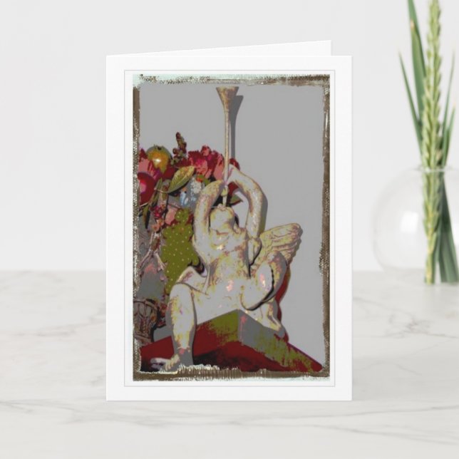 Tarjeta Festiva Ángel de vacaciones l (Anverso)