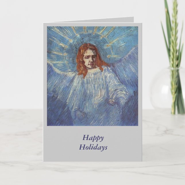 Tarjeta Festiva Ángel de Vincent van Gogh (Anverso)