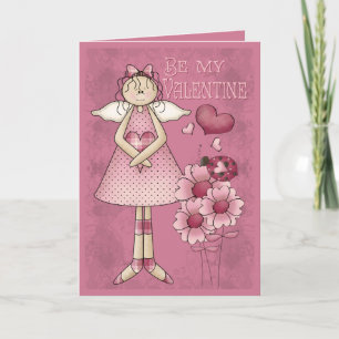 Tarjeta Festiva Ángel del día de San Valentín