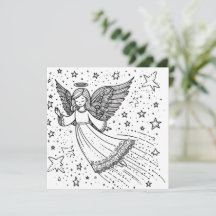 Ángel del guardián de arte de color lindo