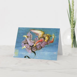 Tarjeta Festiva Ángel del mensajero