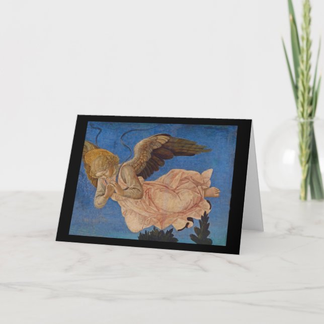 Tarjeta Festiva Ángel en el cielo (Anverso)