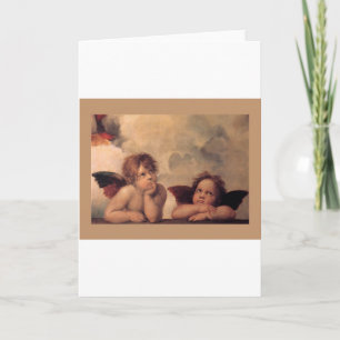 Tarjeta Festiva Ángel Fe Fe Rafael Bendición Bonito