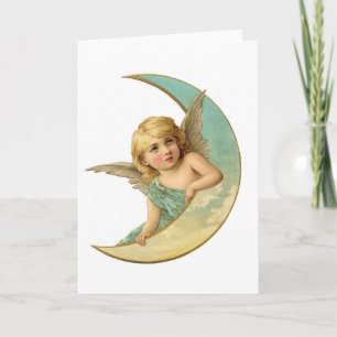 Tarjeta Festiva Ángel hermoso de la querube