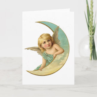 Tarjeta Festiva Ángel hermoso de la querube