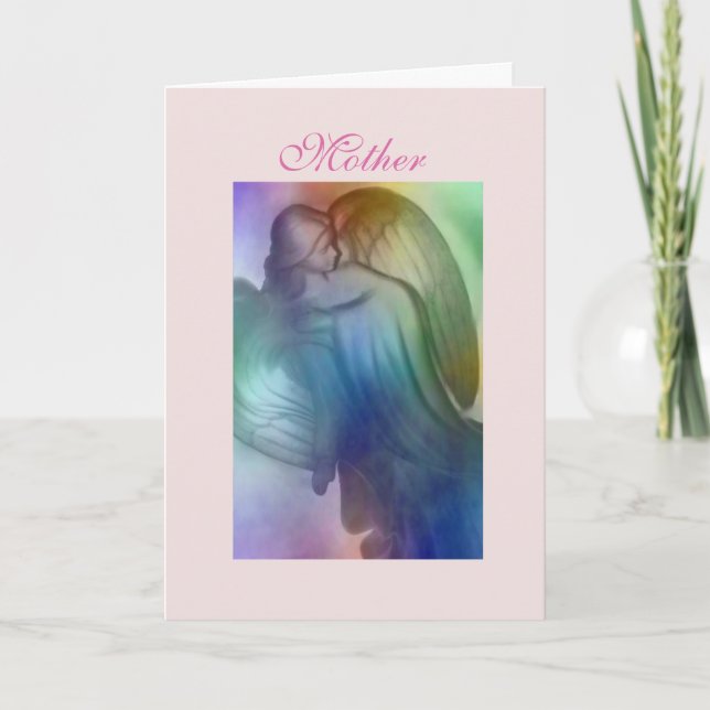 Tarjeta Festiva Ángel Madre - De Florilla (Anverso)