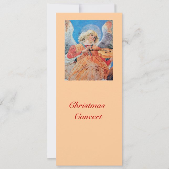 TARJETA FESTIVA ANGEL NAVIDADES MUSICALES (Anverso)