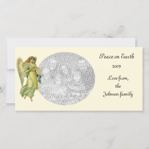 Tarjeta Festiva Ángel Navidades victorianos, Gloria en Excelsis De