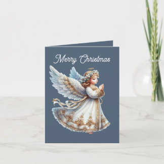 Tarjeta Festiva Ángel Navideño Festivo agregar mensaje