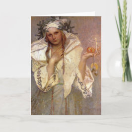 Tarjeta Festiva Angel Noel en Amerique