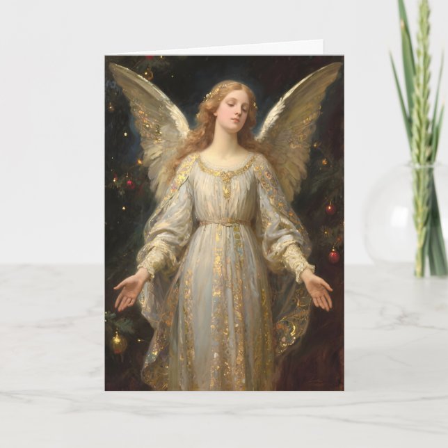 Tarjeta Festiva Angel of Christmas (Anverso)
