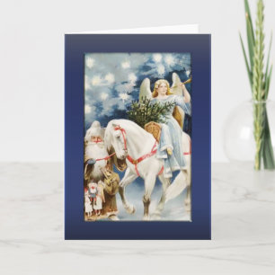 Tarjeta Festiva Angel on White Horse Greetings