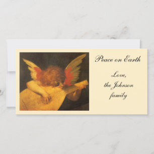 Tarjeta Festiva Ángel tocando la lute de Rosso Fiorentino