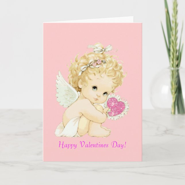 Tarjeta Festiva Angel Valentine (Anverso)