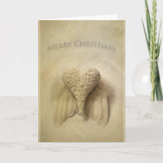 Tarjeta Festiva Angel Winged (Anverso)