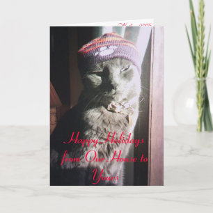 Tarjeta Festiva AngelChristmas, Felices Fiestas de Nuestra Casa...