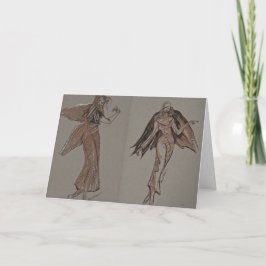 Tarjeta Festiva Ángeles del beduino del baile