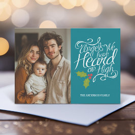 Tarjeta Festiva Ángeles que hemos escuchado - Navidades caprichoso