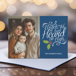 Tarjeta Festiva Ángeles que hemos escuchado - Navidades caprichoso