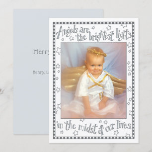 Tarjeta Festiva Angelito   Cita bosquejada