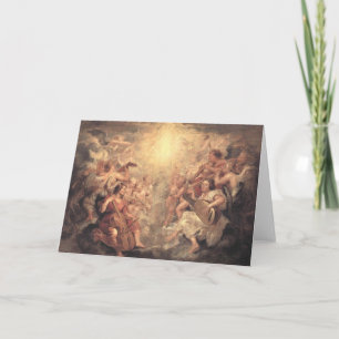 Tarjeta Festiva Angels que hemos escuchado en alto - inglés