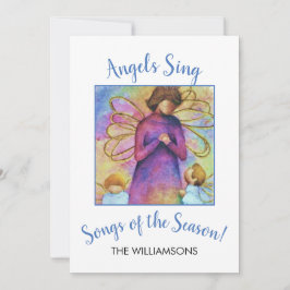 TARJETA FESTIVA ANGELS SING NAVIDADES