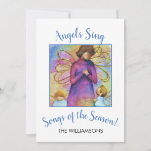 TARJETA FESTIVA ANGELS SING NAVIDADES